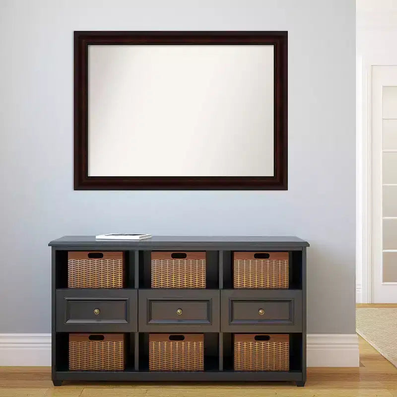 Polystyrene Frame Wall Mirror 43"W x 32"H, Reflective Area 38"W x 27"H