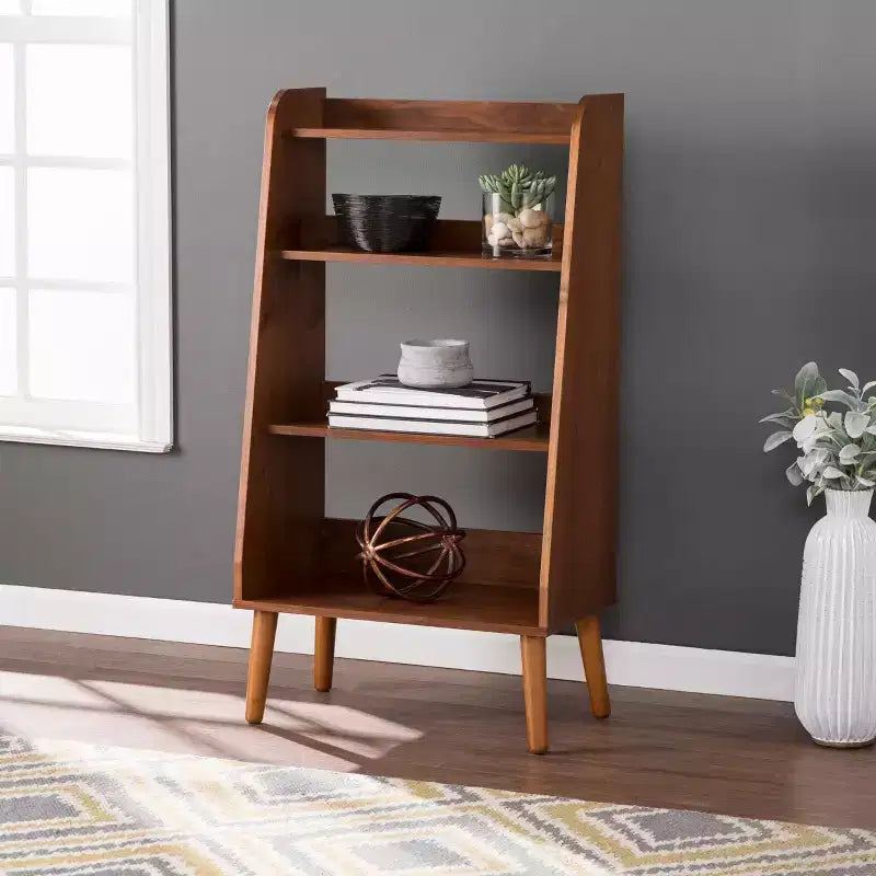 Particle Board Rubberwood Bookshelf 22.25"W x 13.75"D x 44.5"H