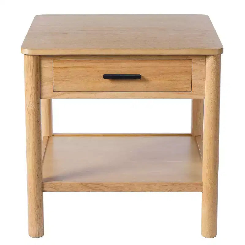 MDF End Table with 1 Drawer 24"W x 24"D x 23"H