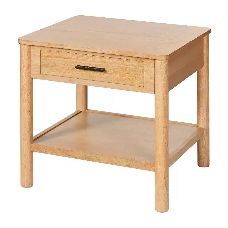 MDF End Table with 1 Drawer 24"W x 24"D x 23"H