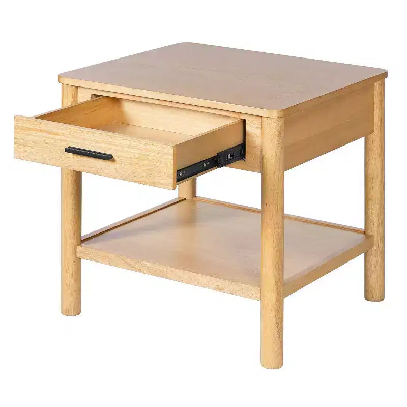 MDF End Table with 1 Drawer 24"W x 24"D x 23"H