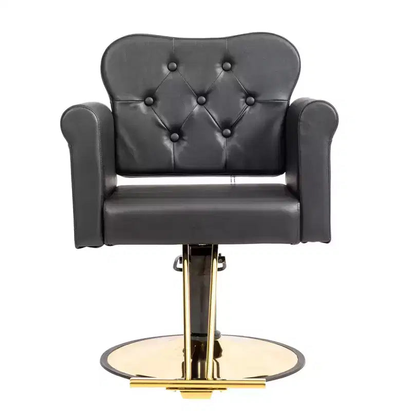 PVC Hydraulic Swivel Salon Chair 27.6"W x 22.8"D x 35.8"H