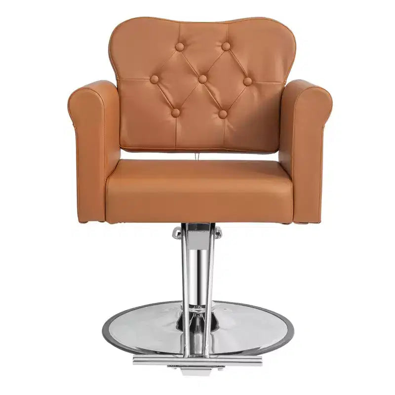 PVC Hydraulic Swivel Salon Chair 27.6"W x 22.8"D x 35.8"H