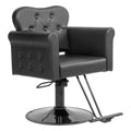 PVC Hydraulic Swivel Salon Chair 27.6"W x 22.8"D x 35.8"H