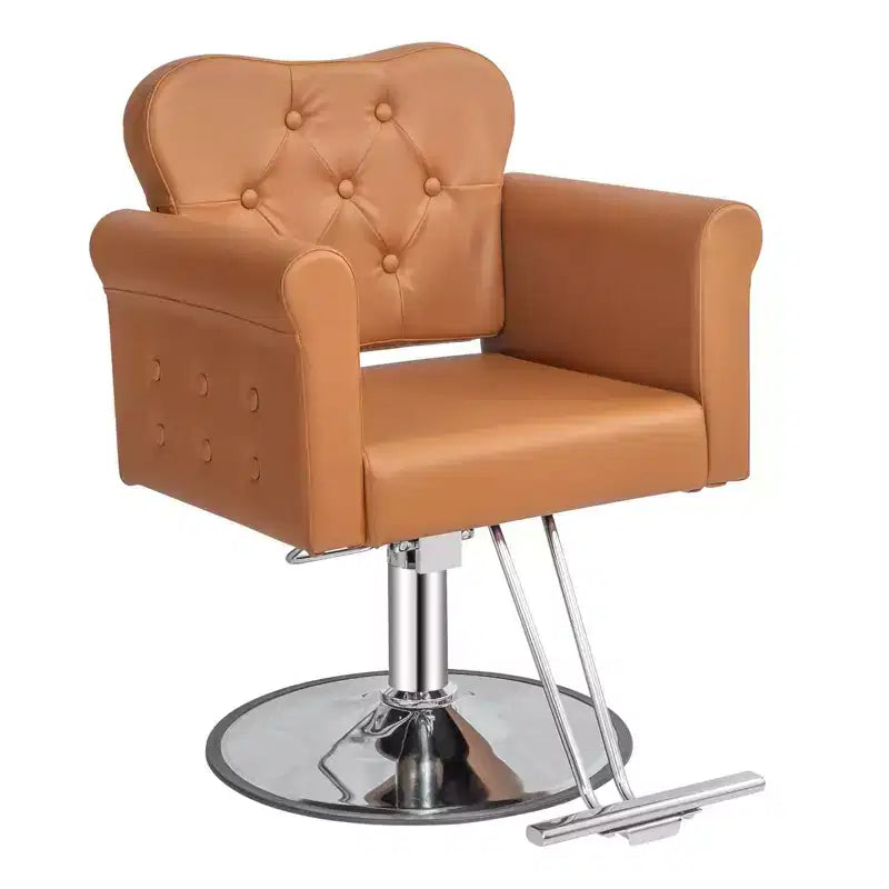 PVC Hydraulic Swivel Salon Chair 27.6"W x 22.8"D x 35.8"H