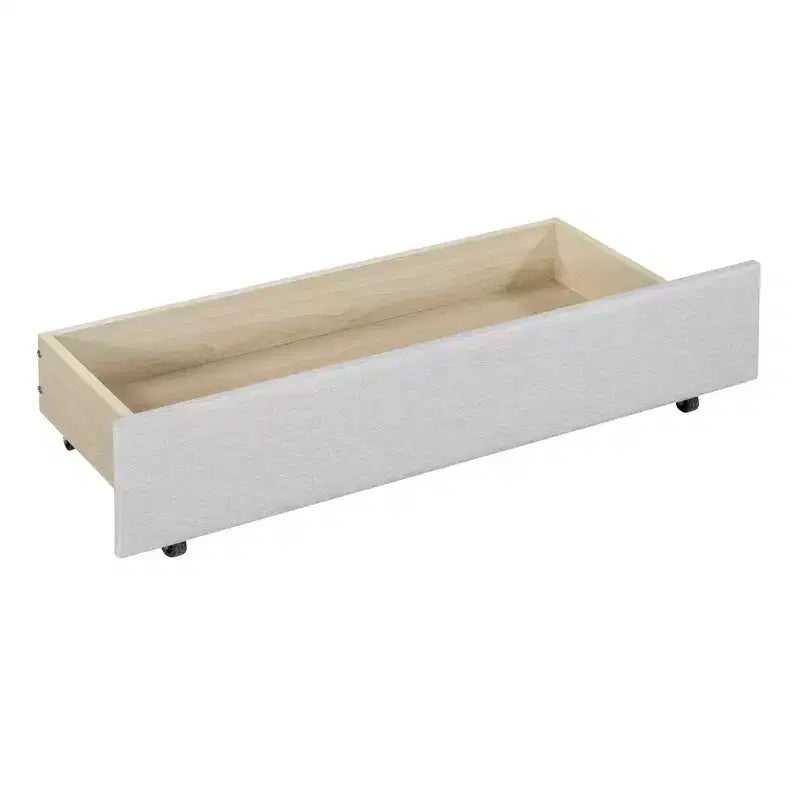 MDF Linen Upholstered Full Daybed with 2 Drawers 78.9"W x 57.9"D x 27.6"H
