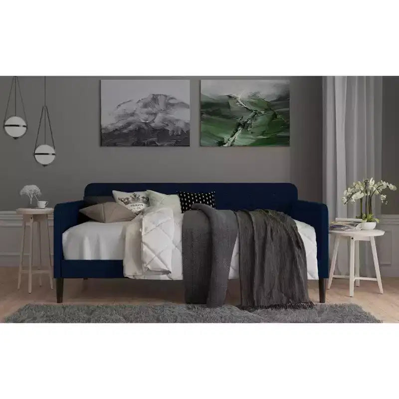 MDF Polyester Velvet Upholstered Twin Daybed 80.9"W x 43.1"D x 35.4"H
