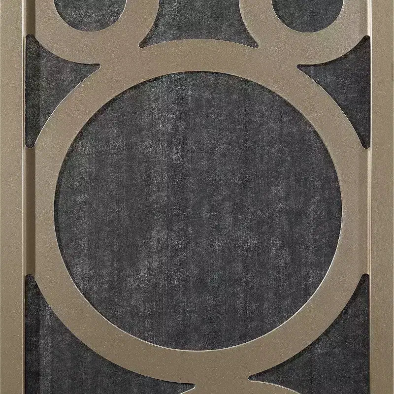 Wood Non-Woven Fabric 4-Panel Folding Room Divider 69.4"W x 70.3"H