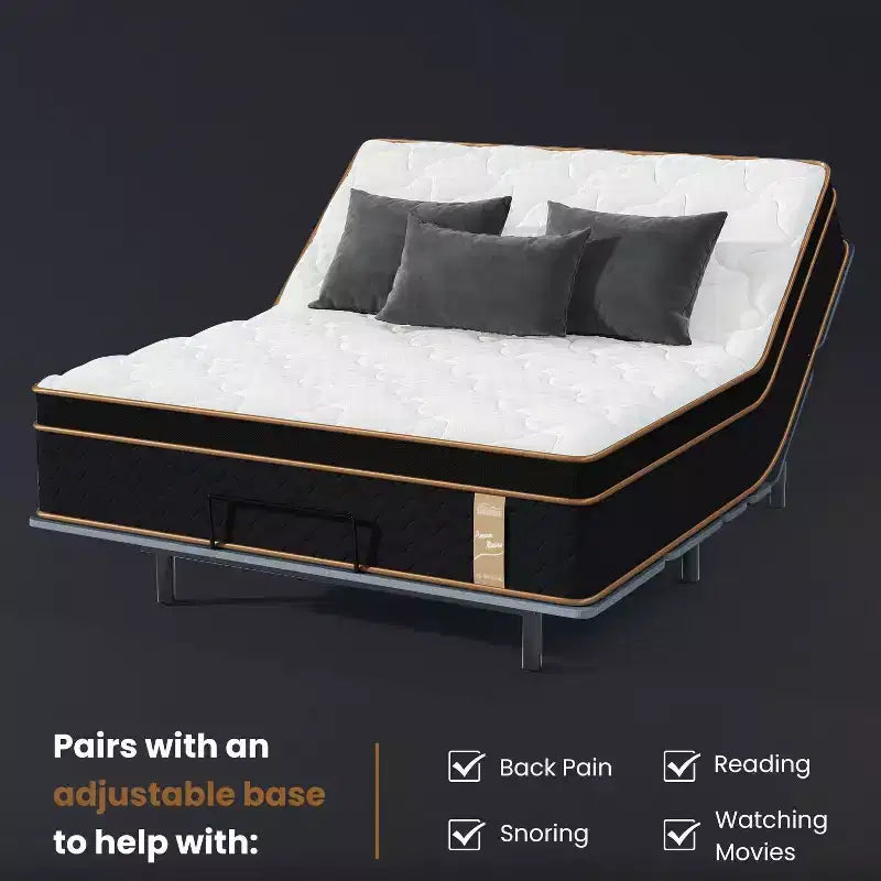 Polyester Memory Foam Pocket Coil Hybrid Mattress King 76"W x 80"L x 10"H