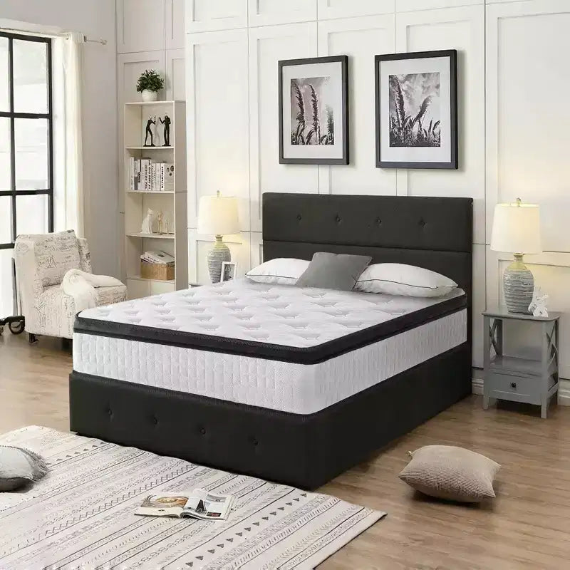 Memory Foam Pocket Coil Hybrid Mattress Queen 60"W x 80"L x 12"H