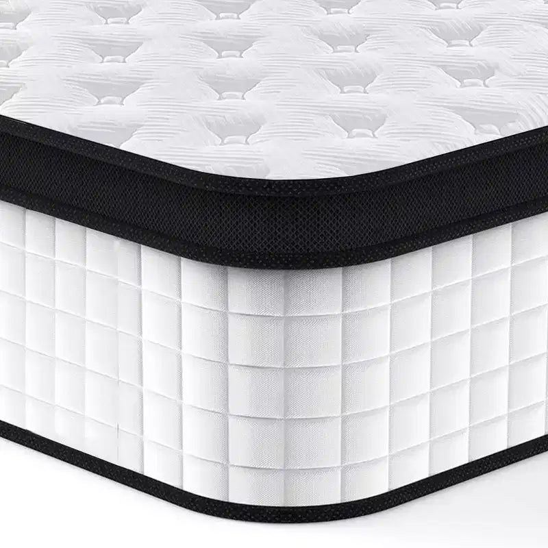 Memory Foam Pocket Coil Hybrid Mattress Queen 60"W x 80"L x 12"H