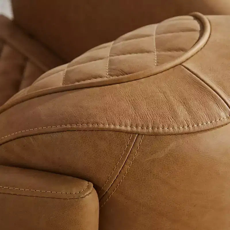 Leather Foam Rubberwood Accent Chair 27.95"W x 35.43"D x 27.95"H
