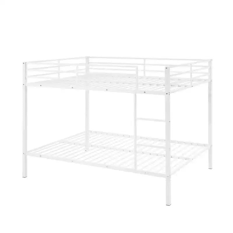 Metal Full Over Full Bunk Bed with Ladder 56.5"W x 77.56"L x 61.81"H
