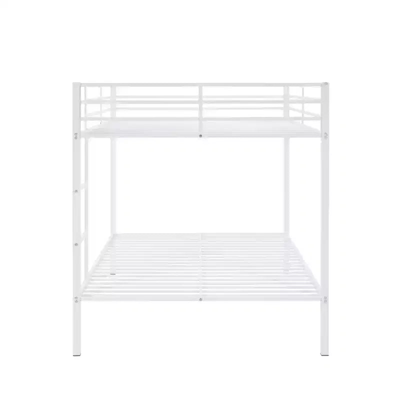 Metal Full Over Full Bunk Bed with Ladder 56.5"W x 77.56"L x 61.81"H