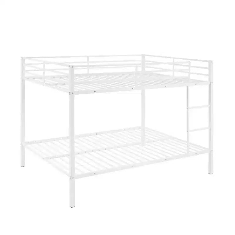 Metal Full Over Full Bunk Bed with Ladder 56.5"W x 77.56"L x 61.81"H