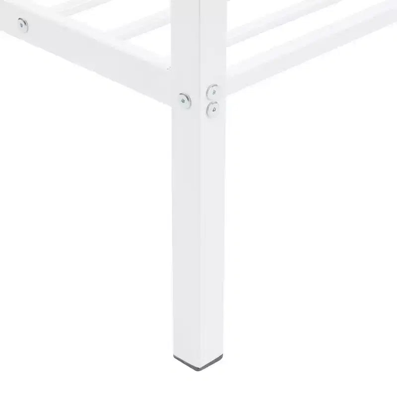 Metal Full Over Full Bunk Bed with Ladder 56.5"W x 77.56"L x 61.81"H