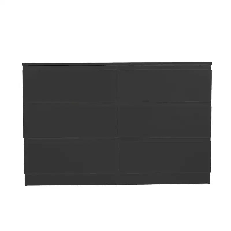 MDF 6-Drawer Dresser with Concealed Handles 47.24"W x 15.75"D x 30.91"H