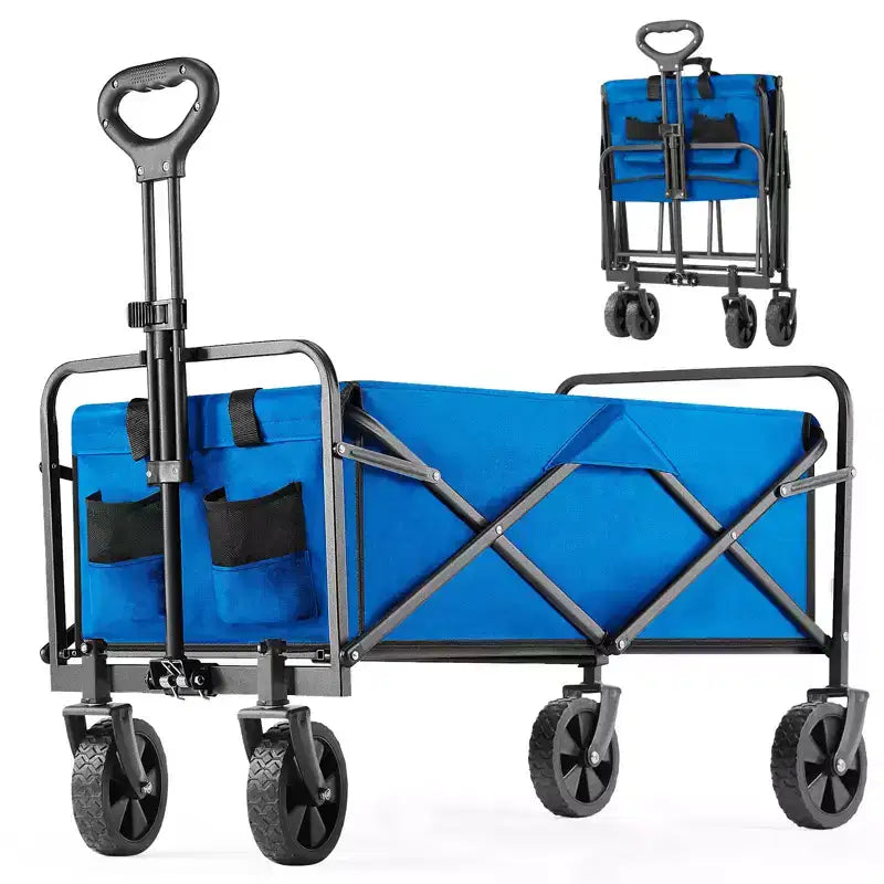 Metal Folding Utility Wagon 18.5"W x 29.5"D x 35"H, 330 lb Capacity