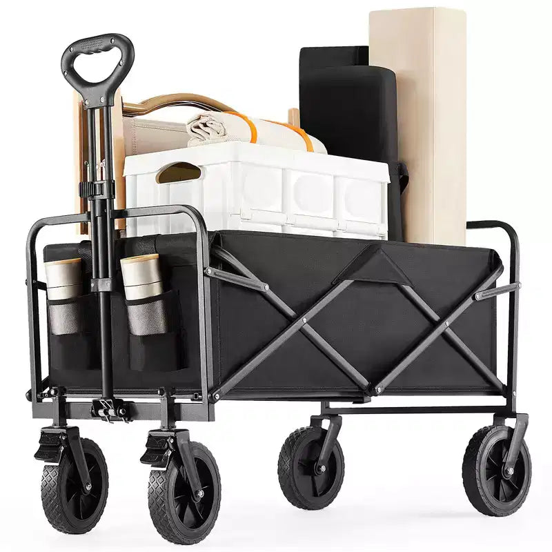 Metal Folding Utility Wagon 18.5"W x 29.5"D x 35"H, 330 lb Capacity