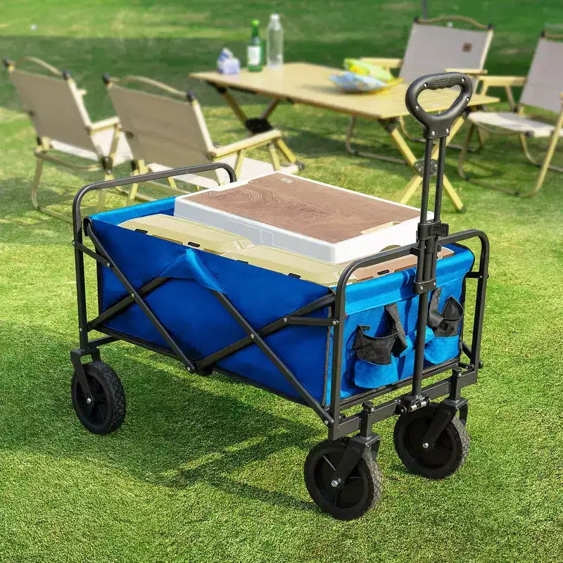 Metal Folding Utility Wagon 18.5"W x 29.5"D x 35"H, 330 lb Capacity