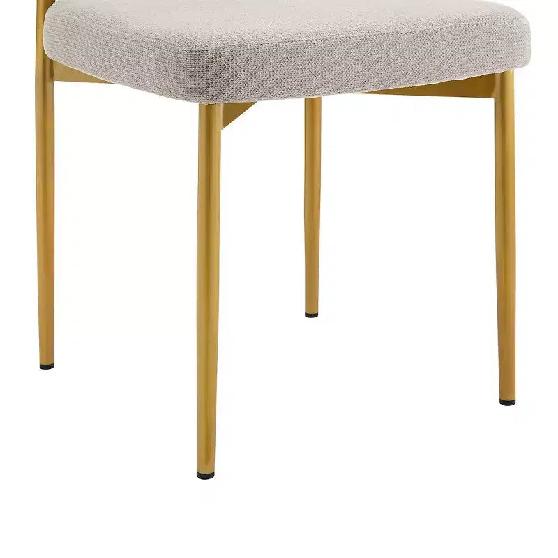Stainless Steel Polyester Upholstered Dining Chair 23.5"W x 20.5"D x 30.5"H