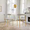 Stainless Steel Polyester Upholstered Dining Chair 23.5"W x 20.5"D x 30.5"H