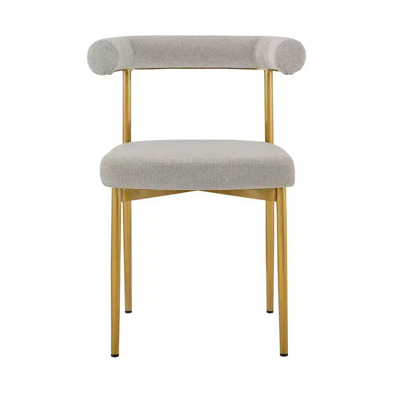 Stainless Steel Polyester Upholstered Dining Chair 23.5"W x 20.5"D x 30.5"H