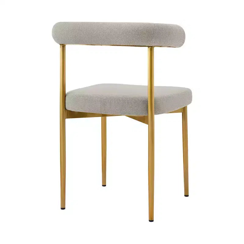 Stainless Steel Polyester Upholstered Dining Chair 23.5"W x 20.5"D x 30.5"H
