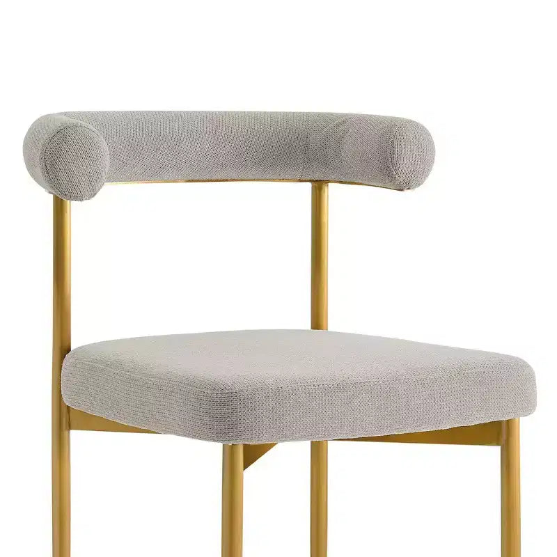Stainless Steel Polyester Upholstered Dining Chair 23.5"W x 20.5"D x 30.5"H