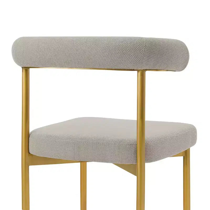 Stainless Steel Polyester Upholstered Dining Chair 23.5"W x 20.5"D x 30.5"H