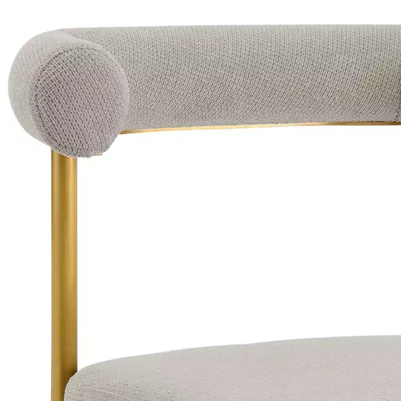 Stainless Steel Polyester Upholstered Dining Chair 23.5"W x 20.5"D x 30.5"H