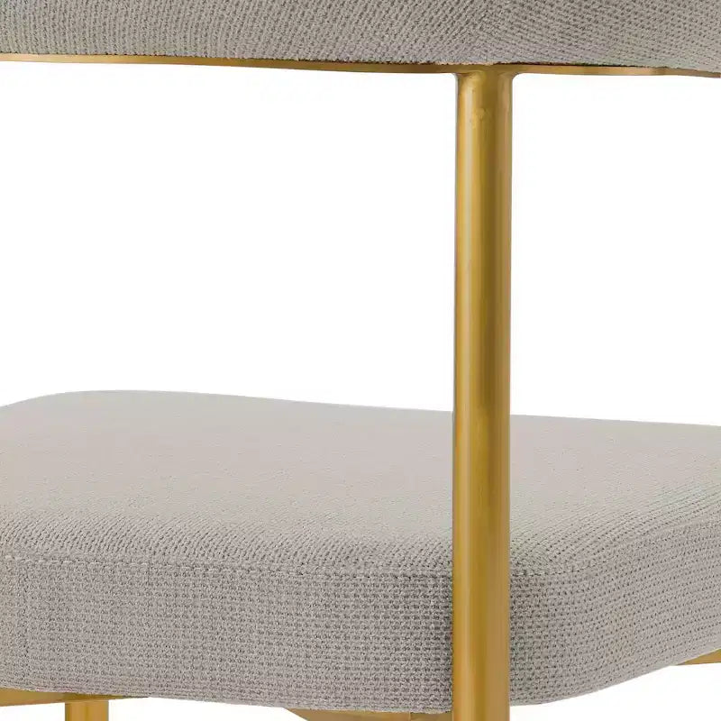Stainless Steel Polyester Upholstered Dining Chair 23.5"W x 20.5"D x 30.5"H