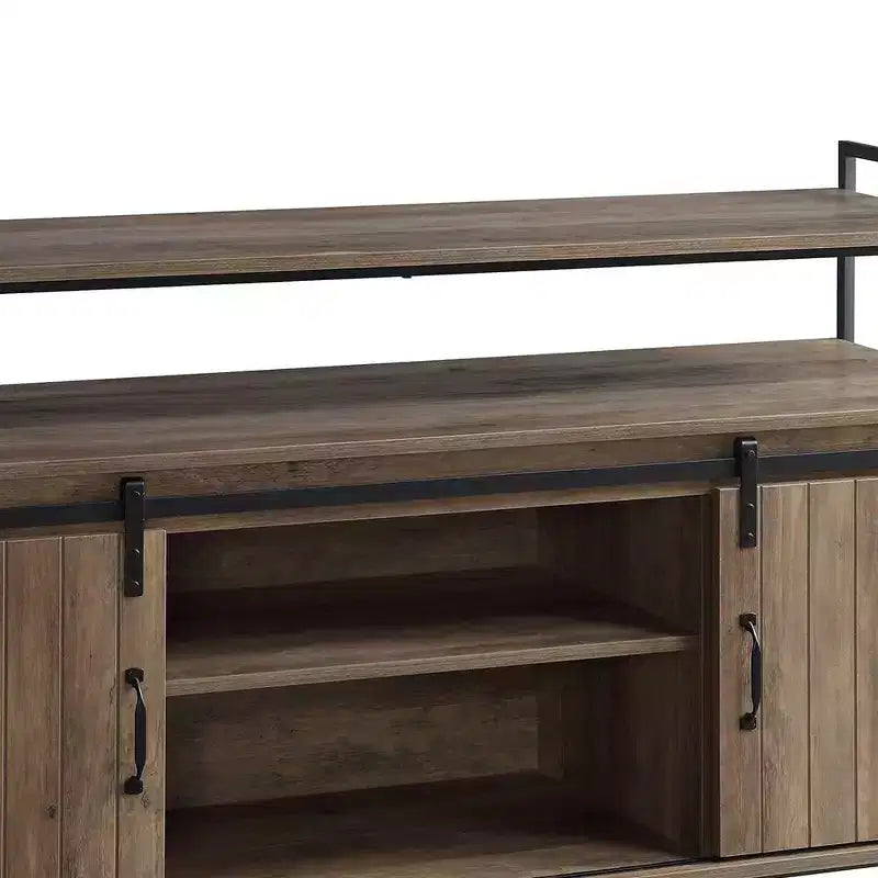 Metal Frame TV Stand 60"L x 18"W x 33"H
