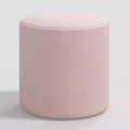 Pine Polyester Velvet Round Ottoman 18"W x 18"D x 18"H