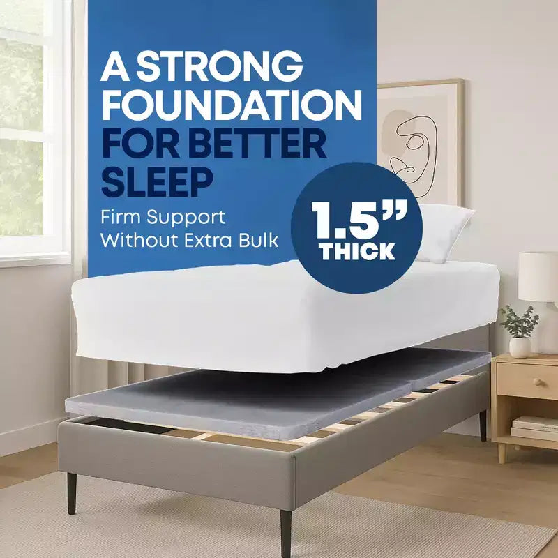 Spruce Wood Microfiber Bunkie Board Full 38"W x 74"L x 1.5"H