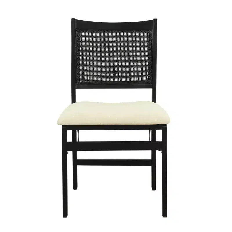 Rubberwood Foam Upholstered Folding Chair 19.75"W x 20.5"D x 34.5"H