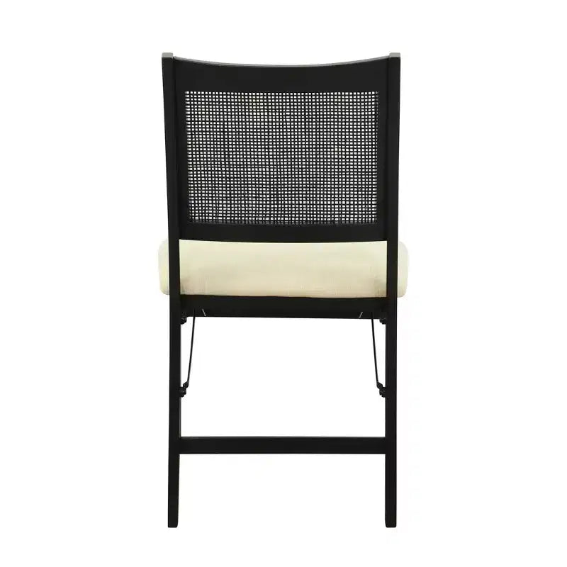Rubberwood Foam Upholstered Folding Chair 19.75"W x 20.5"D x 34.5"H
