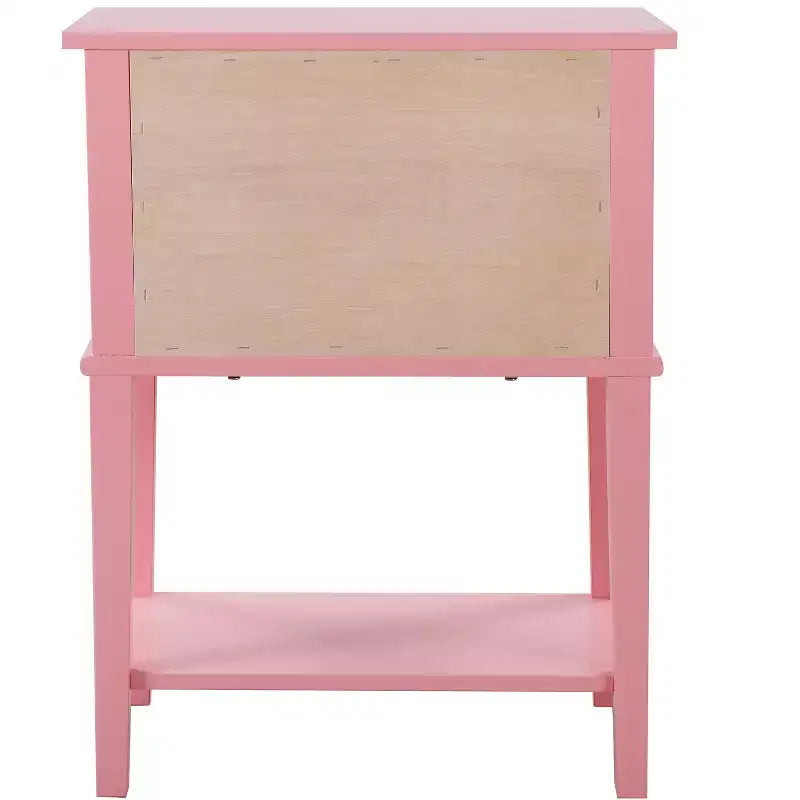 Wood 2-Drawer Nightstand 16"W x 22"D x 28"H