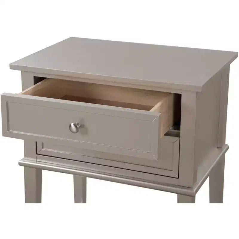 Wood 2-Drawer Nightstand 16"W x 22"D x 28"H