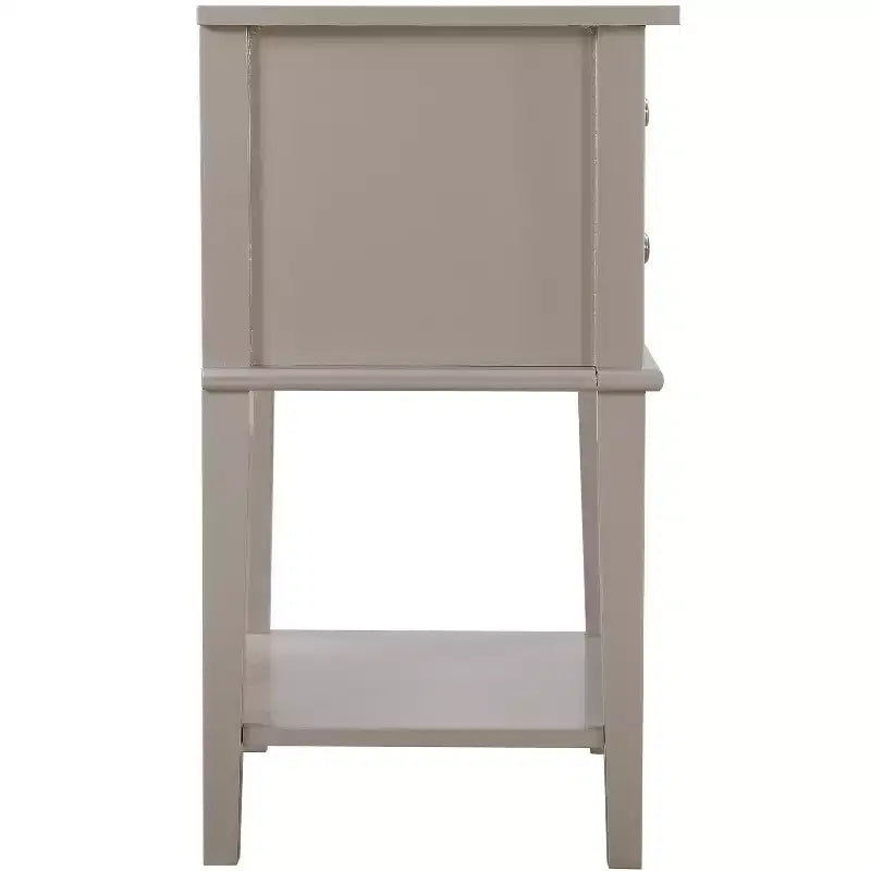 Wood 2-Drawer Nightstand 16"W x 22"D x 28"H
