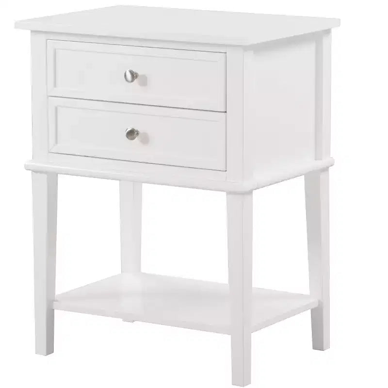 Wood 2-Drawer Nightstand 16"W x 22"D x 28"H