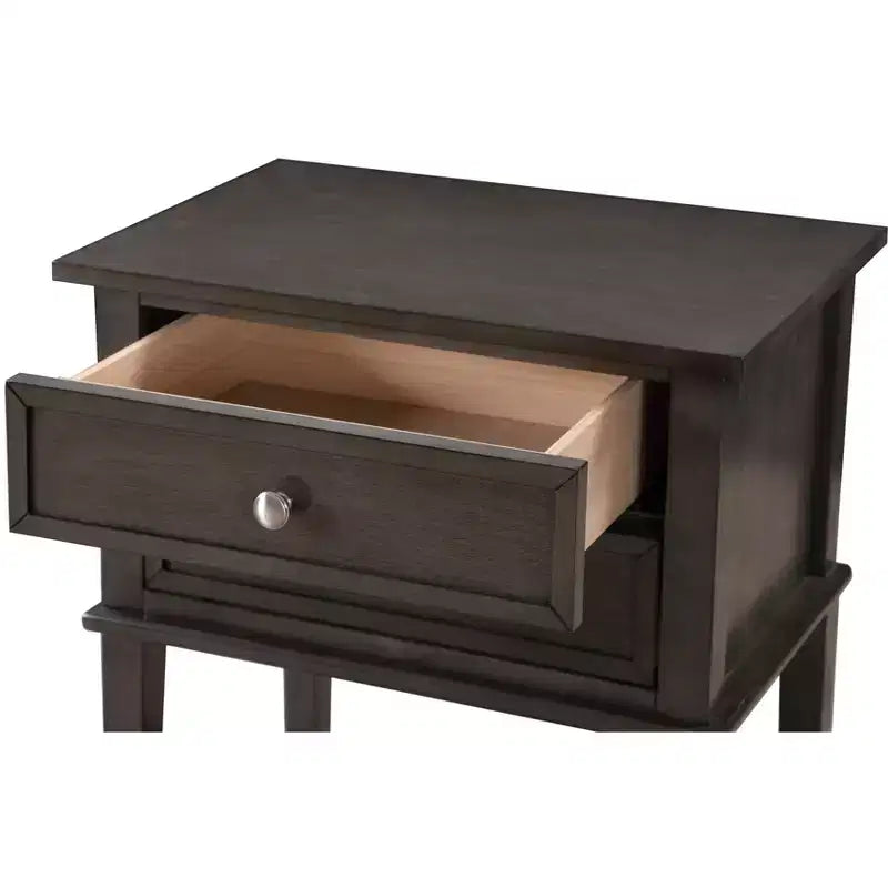 Wood 2-Drawer Nightstand 16"W x 22"D x 28"H