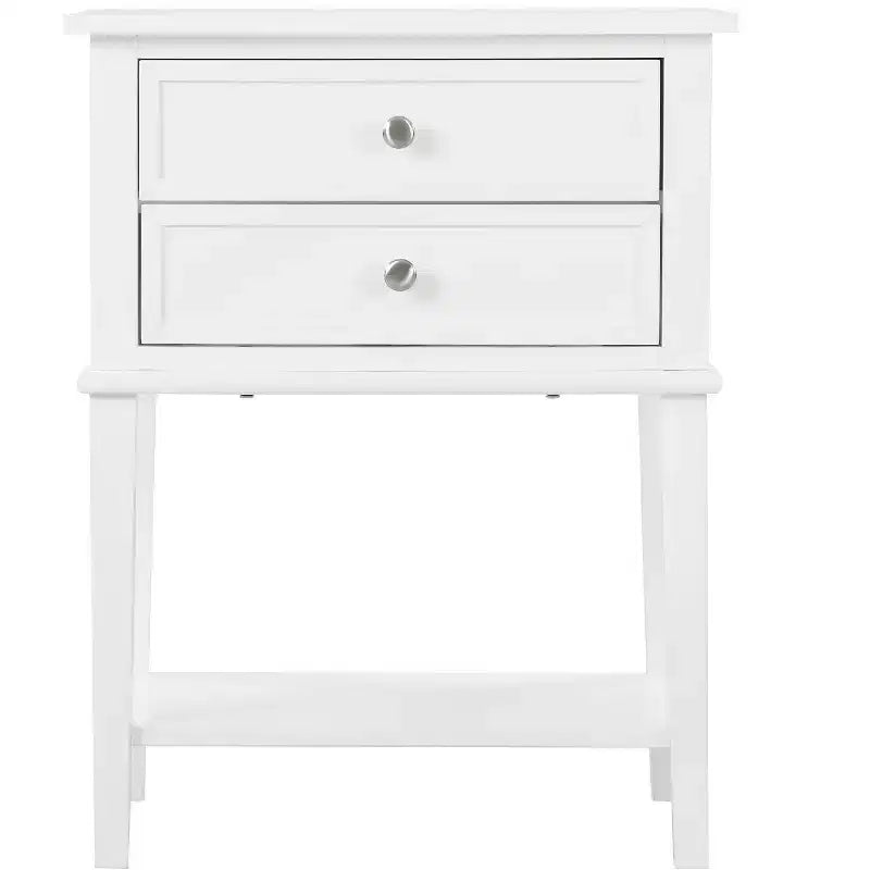 Wood 2-Drawer Nightstand 16"W x 22"D x 28"H